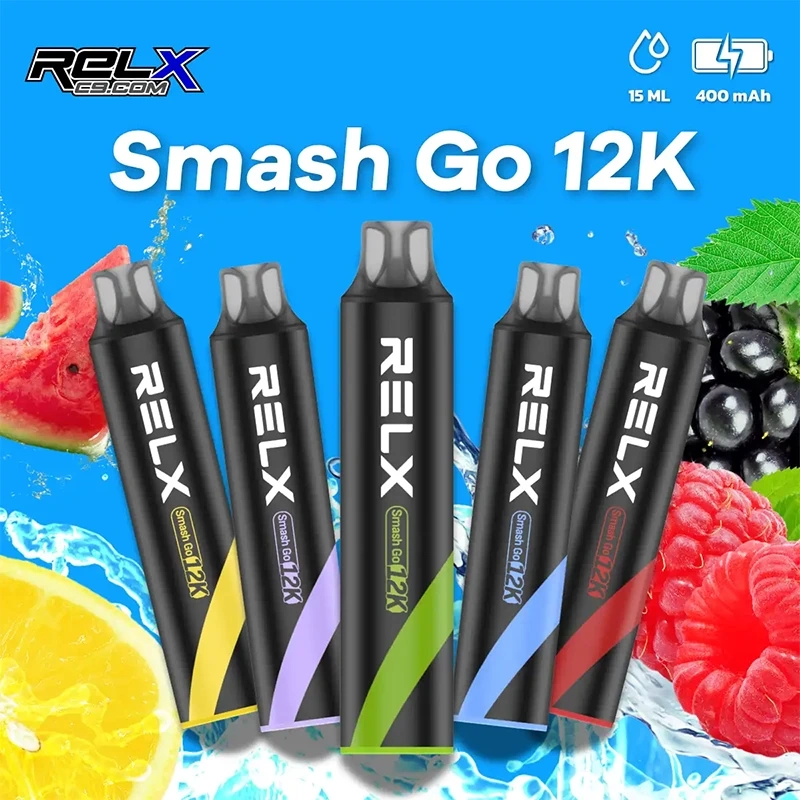 Relx Smash Go 12000口悅刻一次性拋棄式電子煙｜16種口味｜可充電大容量